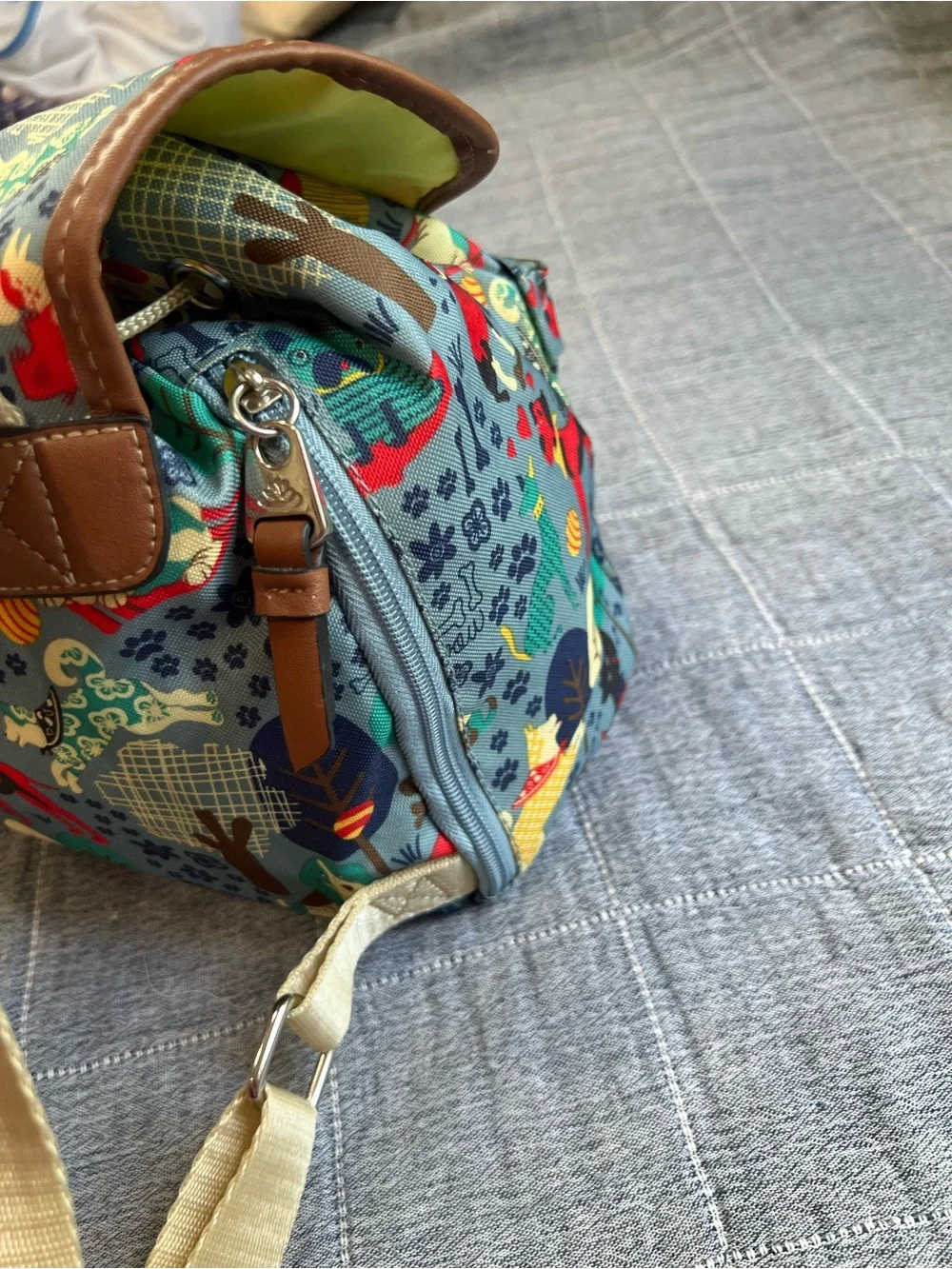 Lily bloom who let the dogs Canvas  small Backpack